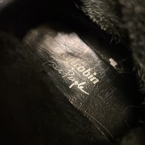 Black leather booties - Picture 6 of 6